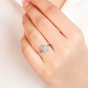 Dazzling Geometry CZ 925 Sterling Silver Ring (Adjustable)