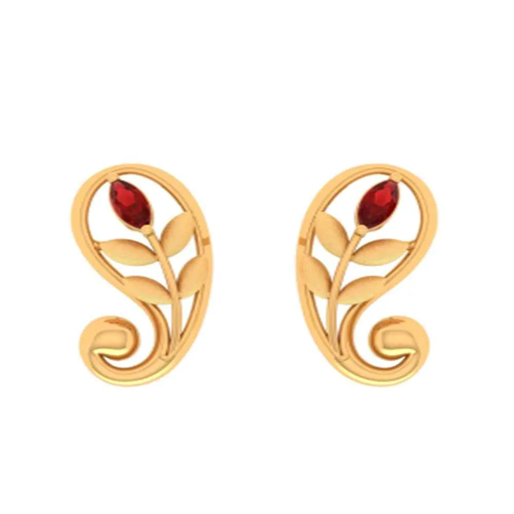 Dazzling  Gold Earrings With Precision Redefined