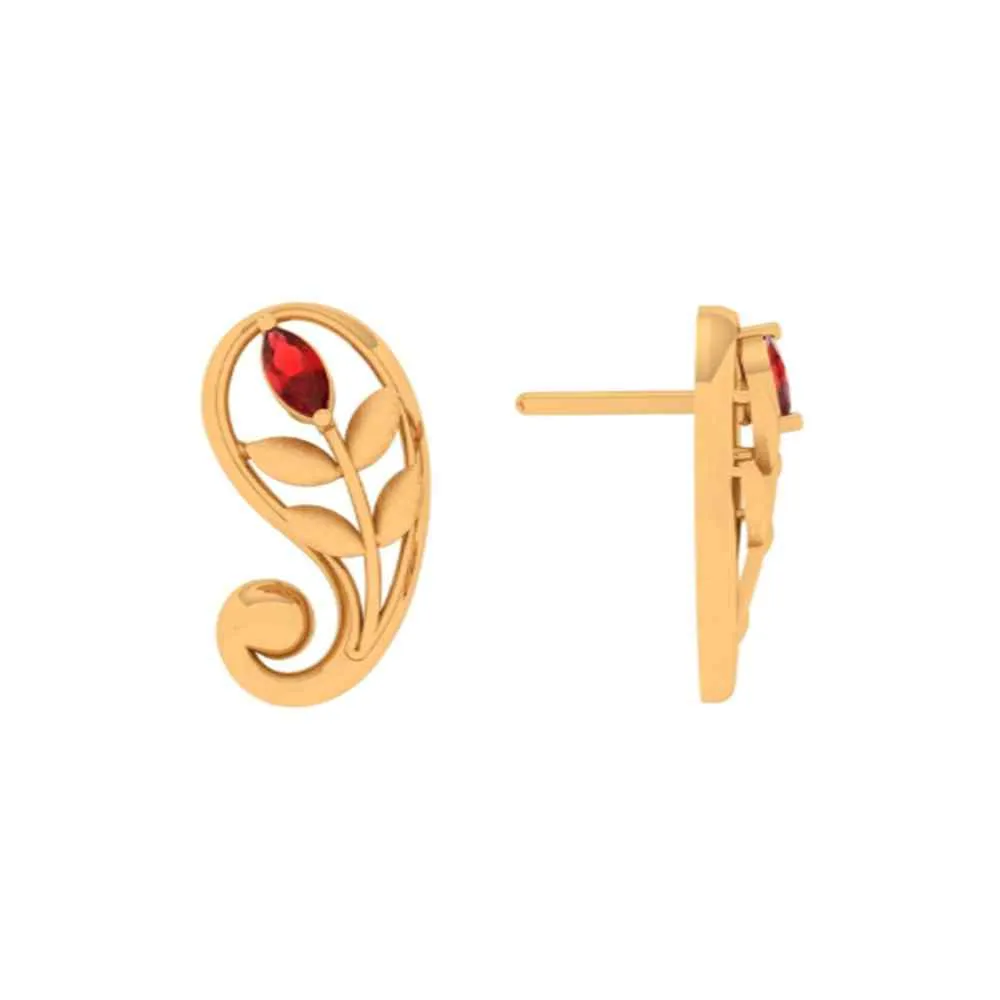 Dazzling  Gold Earrings With Precision Redefined