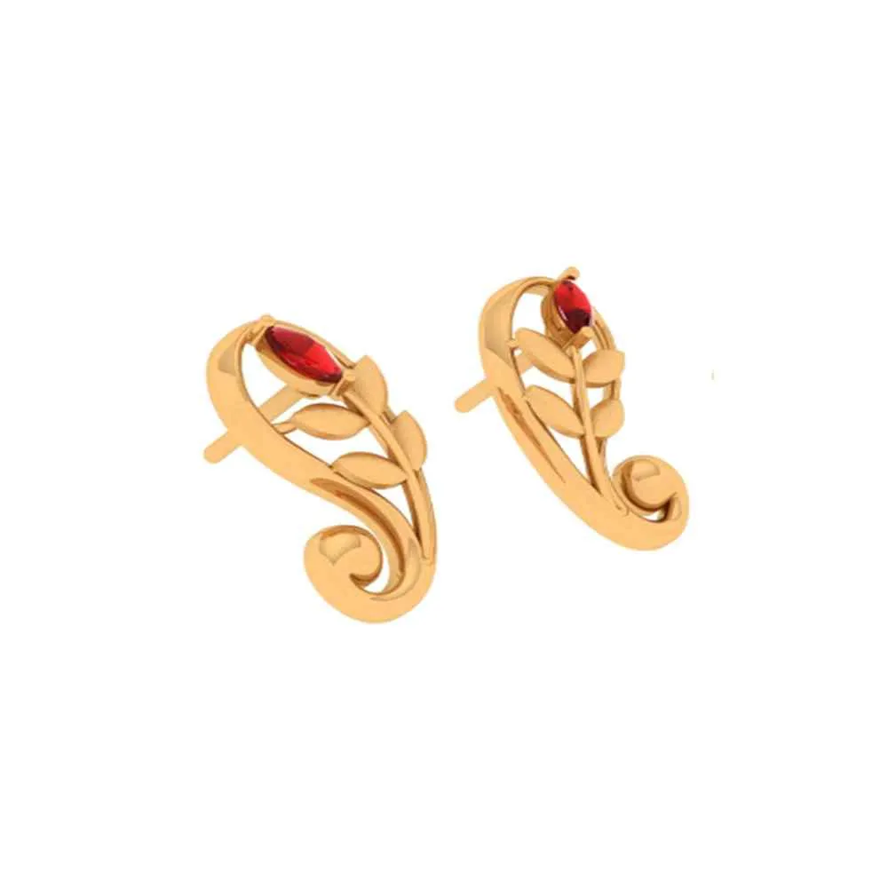 Dazzling  Gold Earrings With Precision Redefined