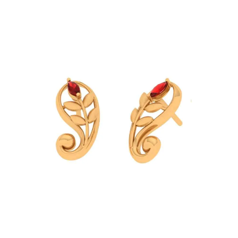 Dazzling  Gold Earrings With Precision Redefined