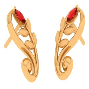 Dazzling  Gold Earrings With Precision Redefined
