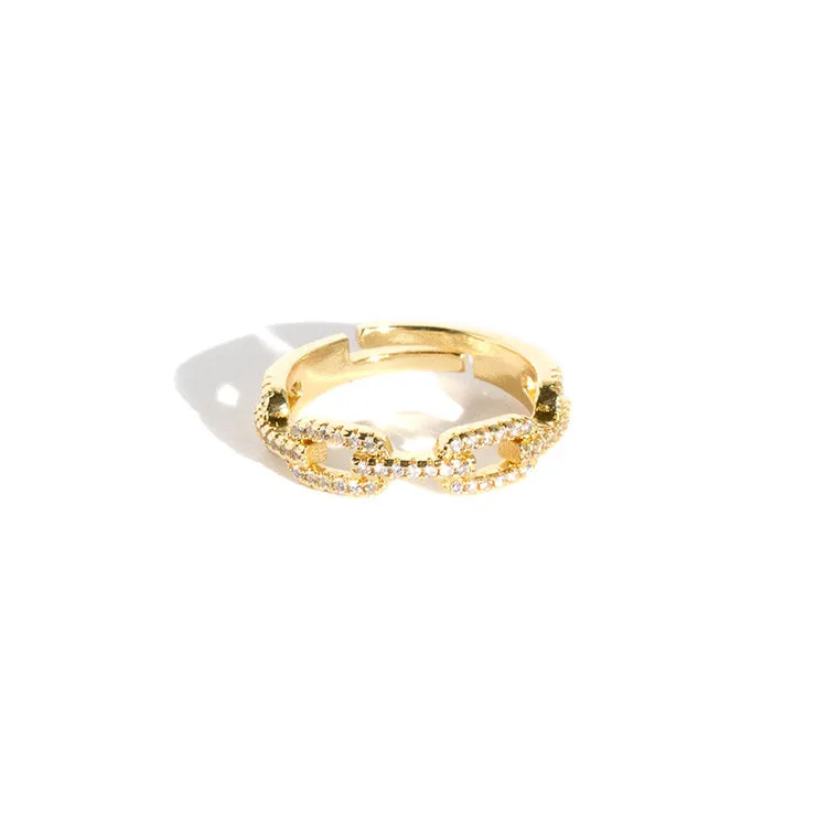 Dazzling Wide Chain Ring - ONLY 1 LEFT!