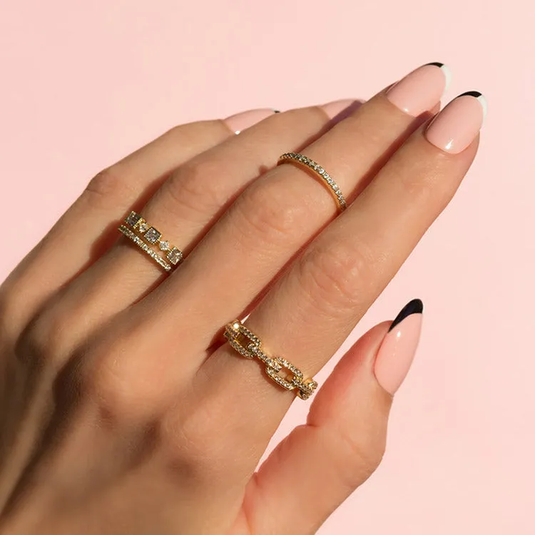 Dazzling Wide Chain Ring - ONLY 1 LEFT!