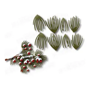 Dees Distinctively Dies Ponderosa Sprig 3.3 inch X2.4 inch*