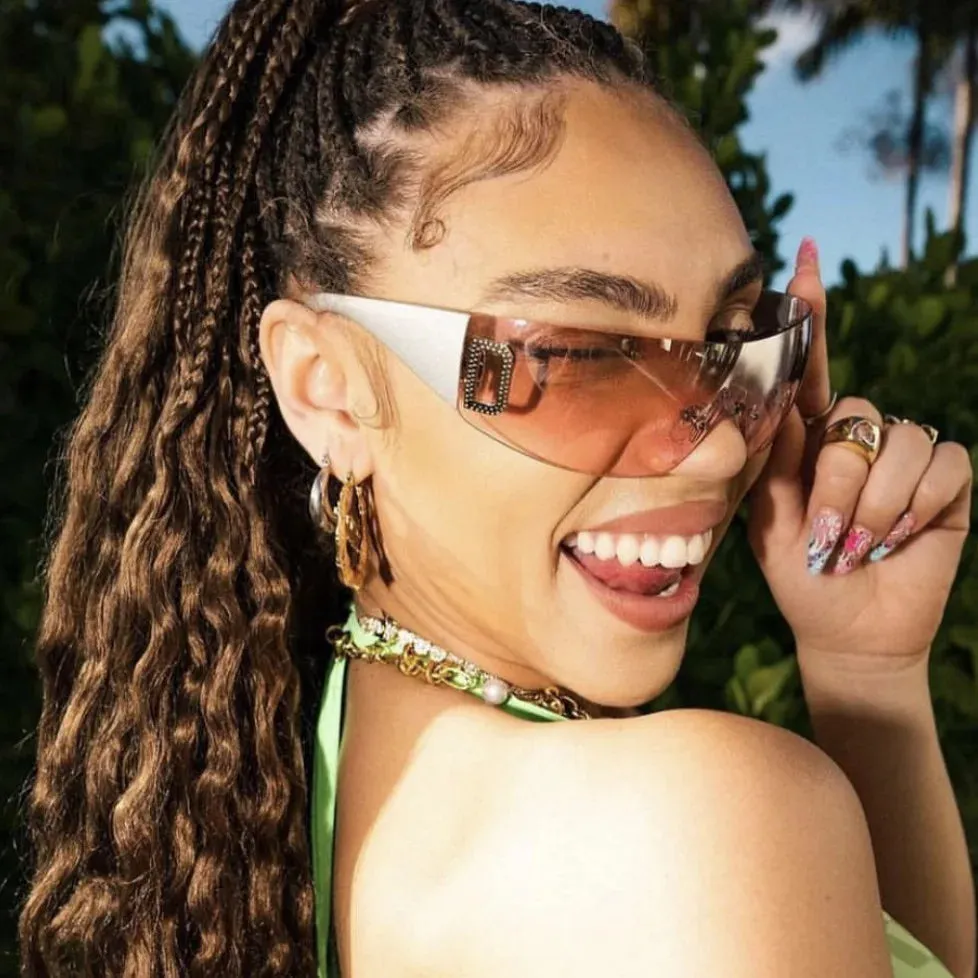 Designers Luxury Brand Women's For Outdoor Fashion Y2K Travel Sunglasses