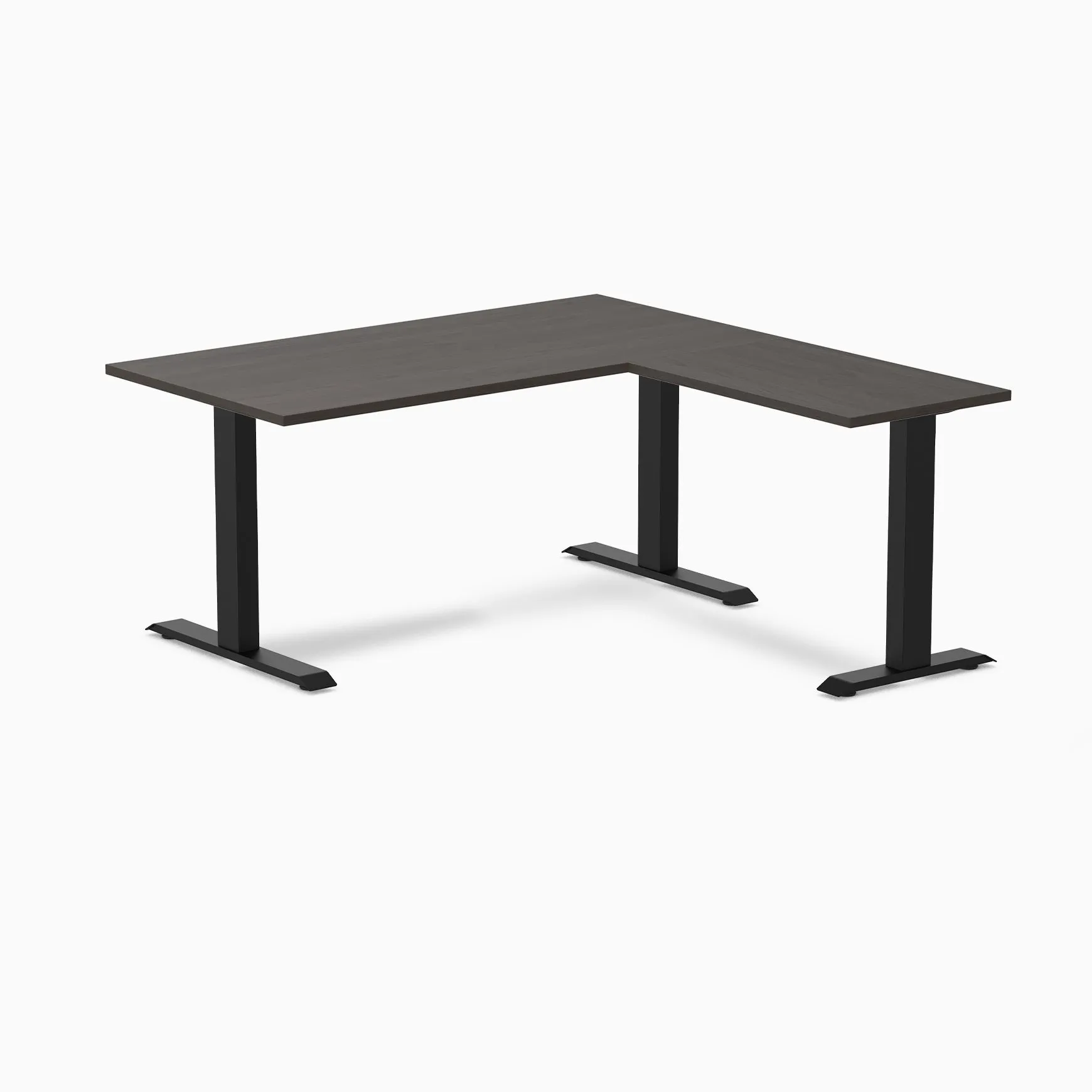 Desky Zero Melamine L-Shape Office Desk