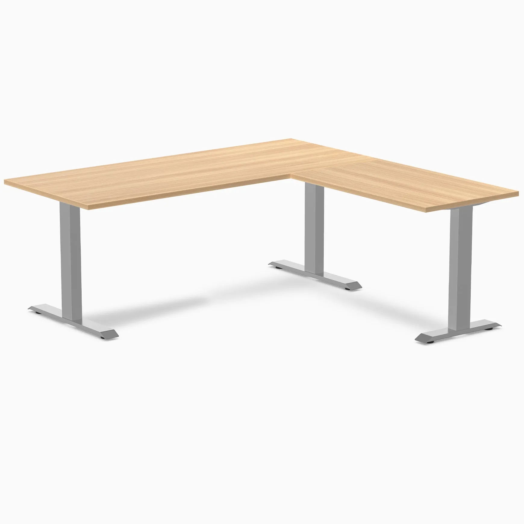 Desky Zero Melamine L-Shape Office Desk