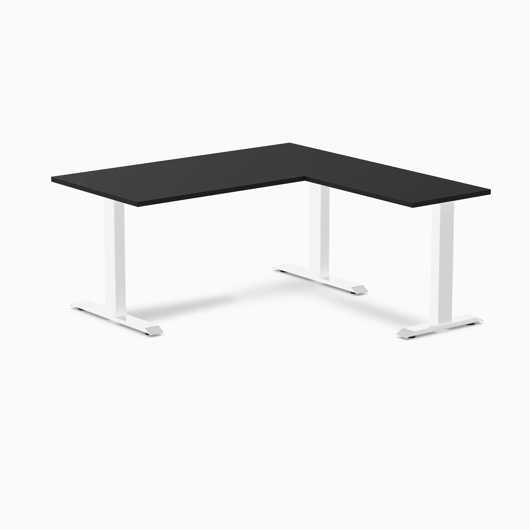 Desky Zero Melamine L-Shape Office Desk