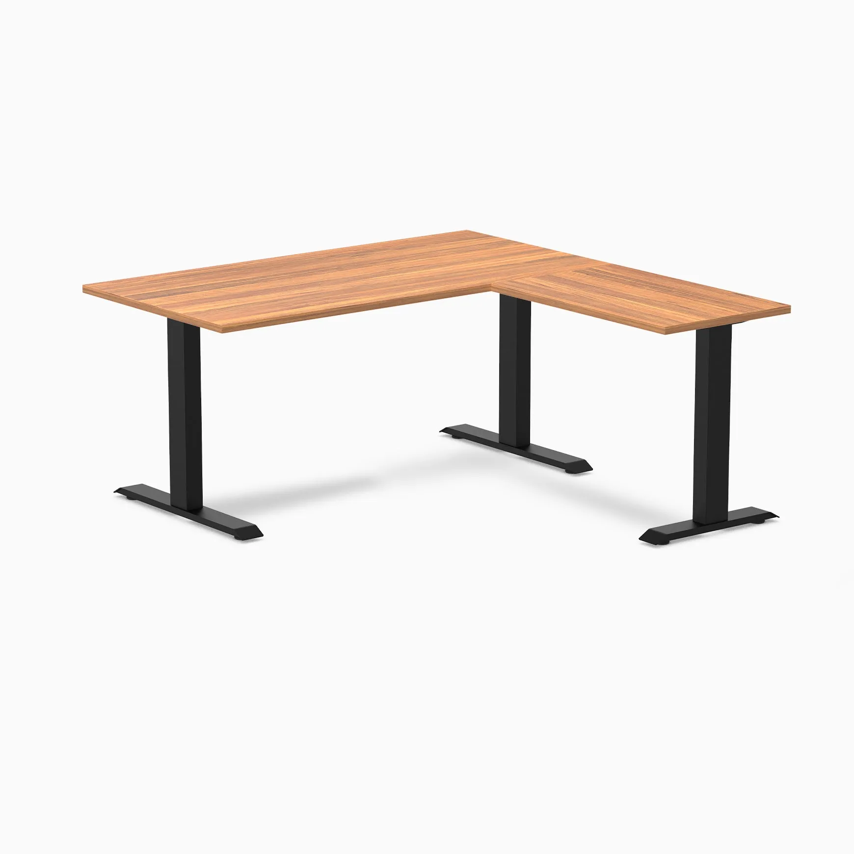 Desky Zero Melamine L-Shape Office Desk