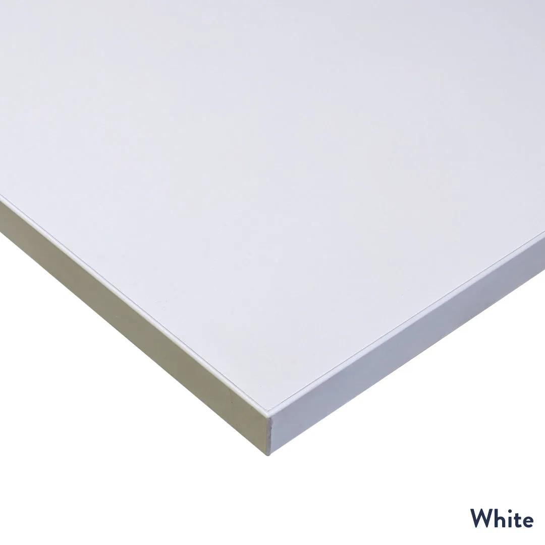 Desky Zero Melamine L-Shape Office Desk