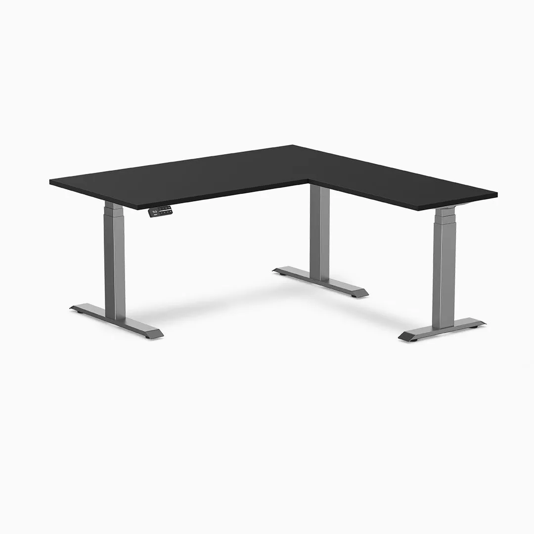 Desky Zero Melamine L-Shape Office Desk