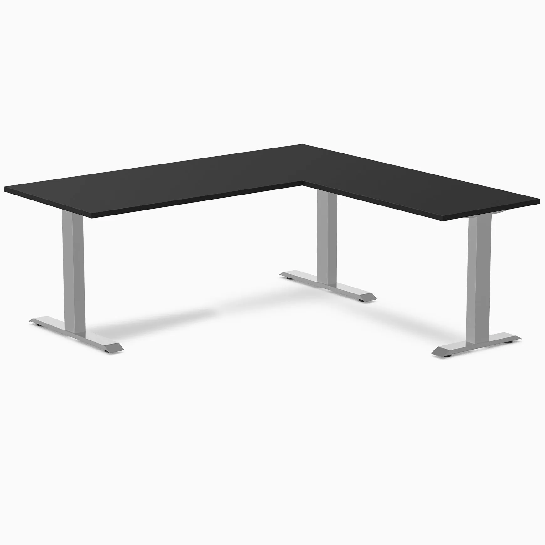 Desky Zero Melamine L-Shape Office Desk