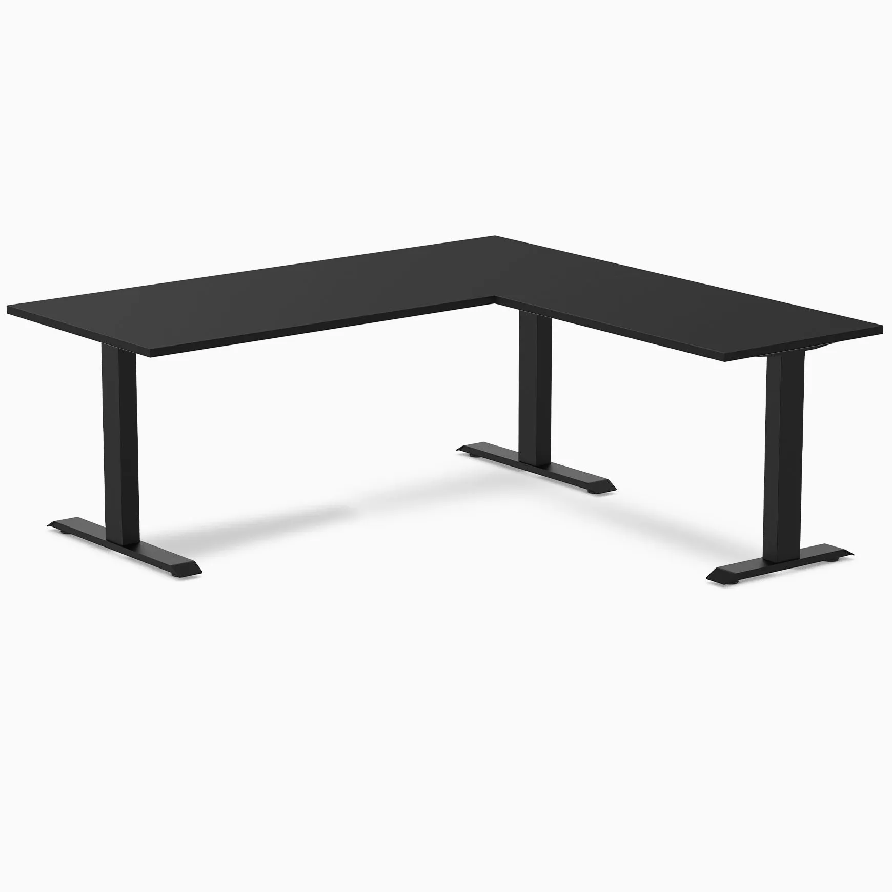 Desky Zero Melamine L-Shape Office Desk
