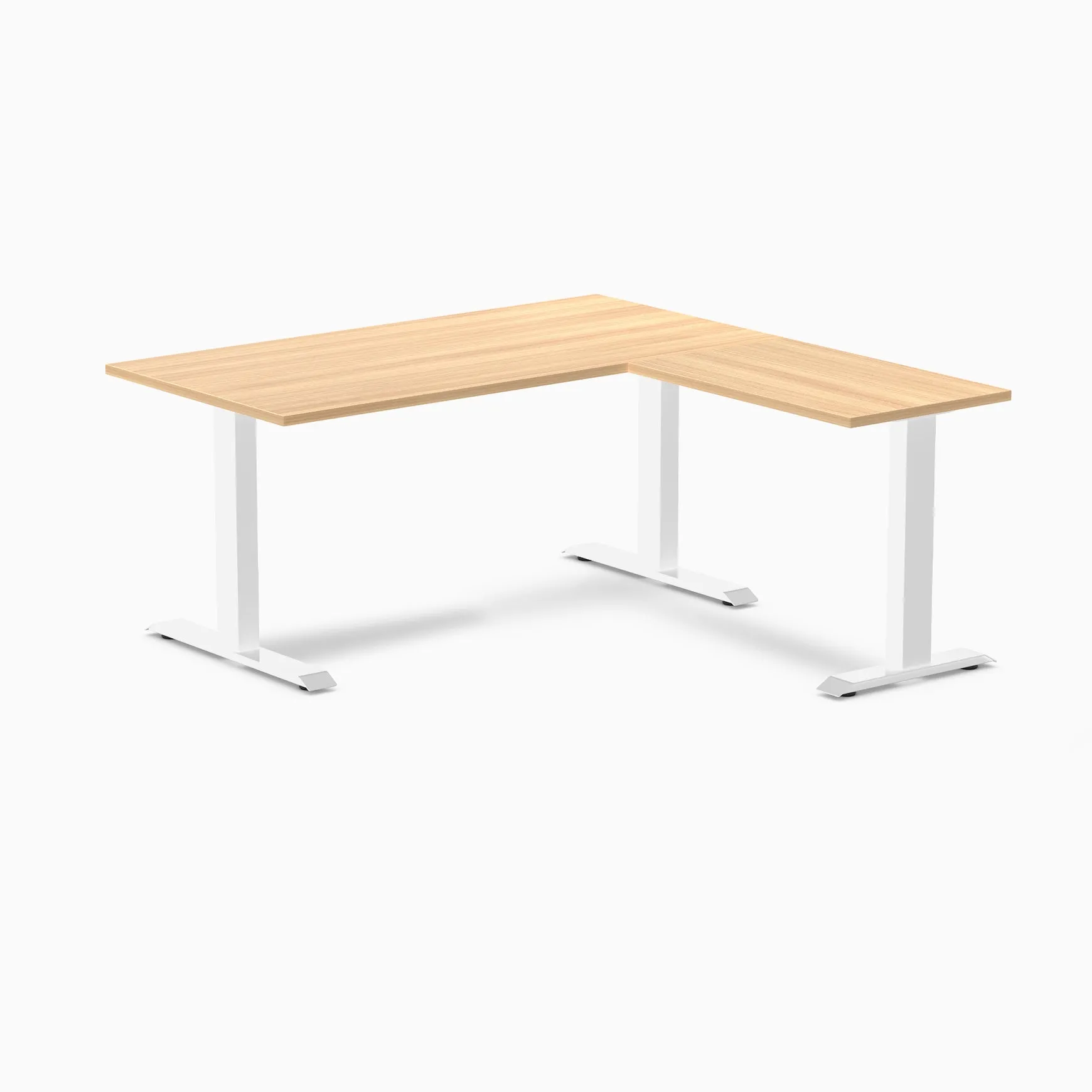 Desky Zero Melamine L-Shape Office Desk