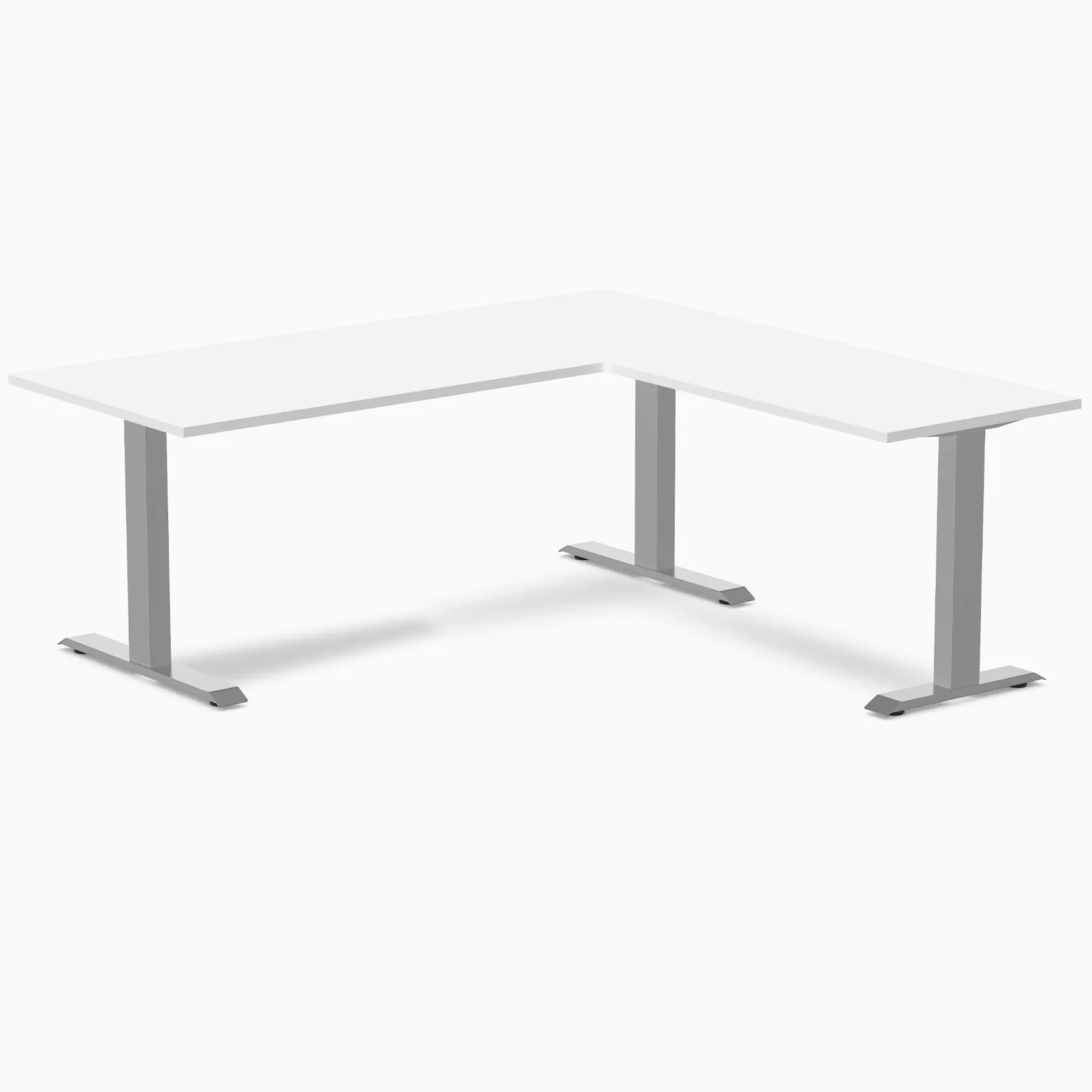 Desky Zero Melamine L-Shape Office Desk