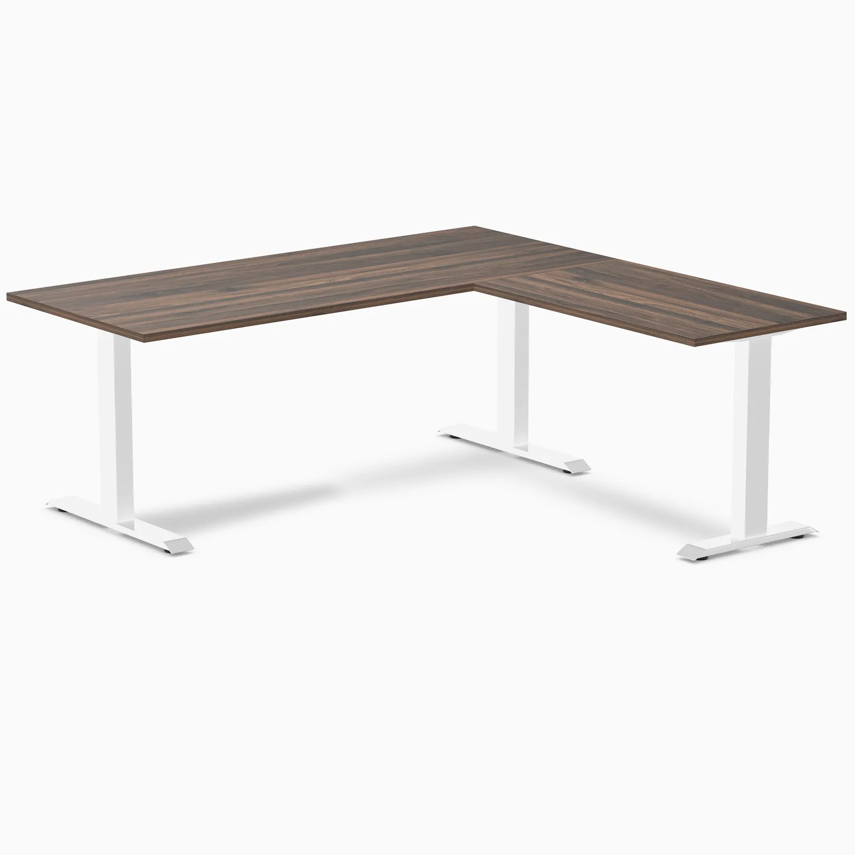 Desky Zero Melamine L-Shape Office Desk