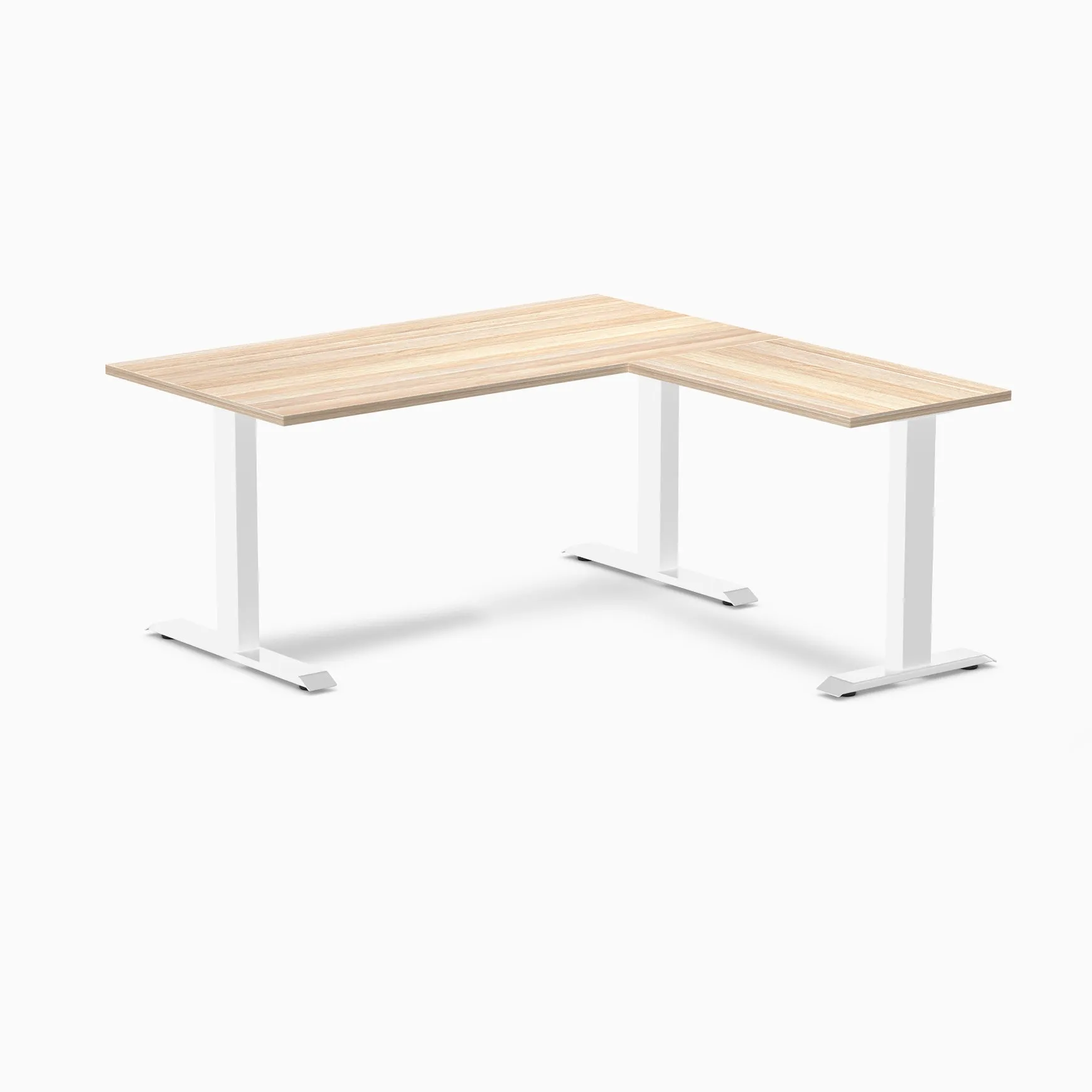 Desky Zero Melamine L-Shape Office Desk