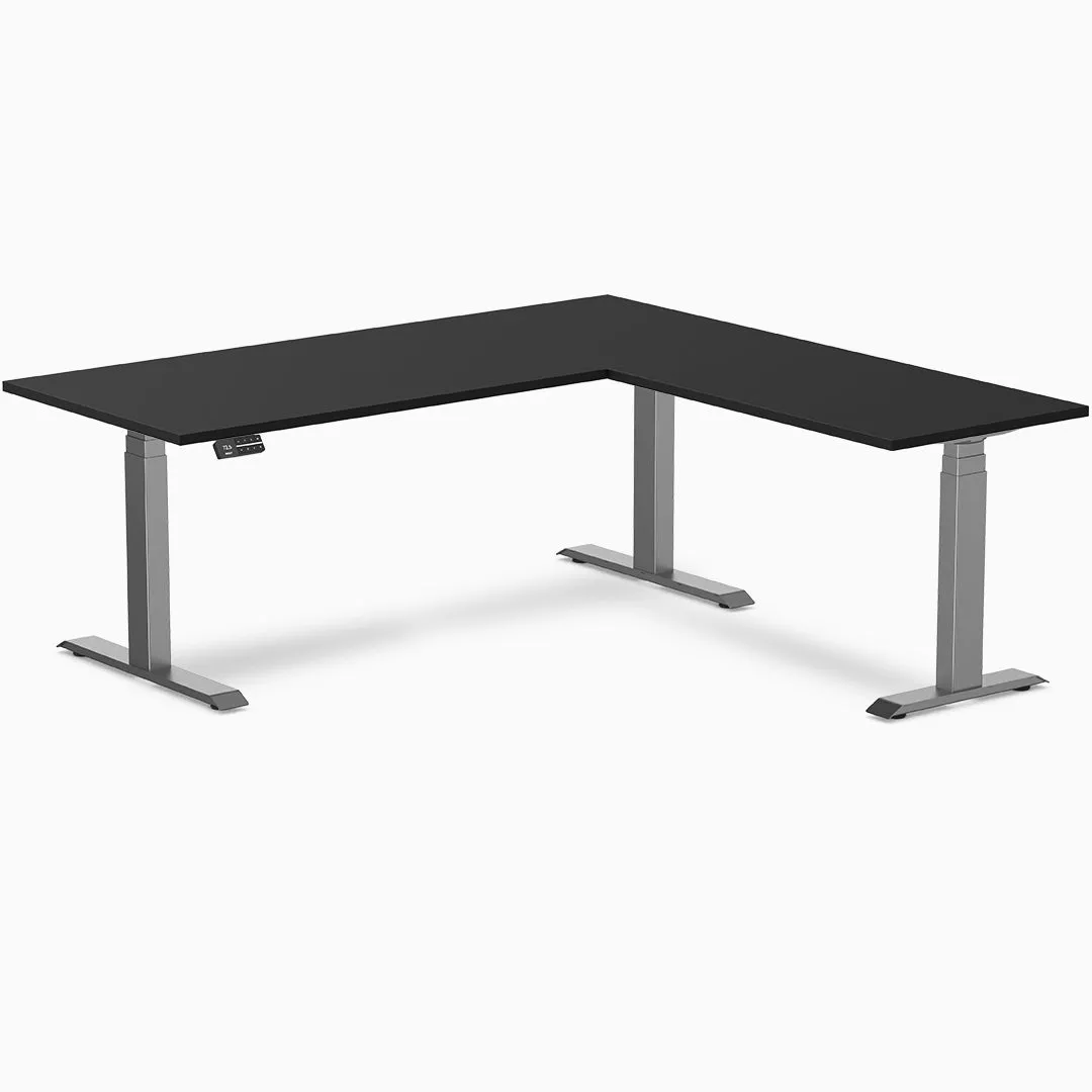 Desky Zero Melamine L-Shape Office Desk