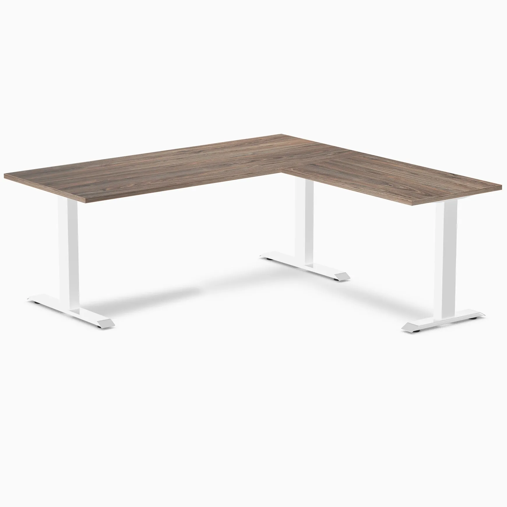 Desky Zero Melamine L-Shape Office Desk