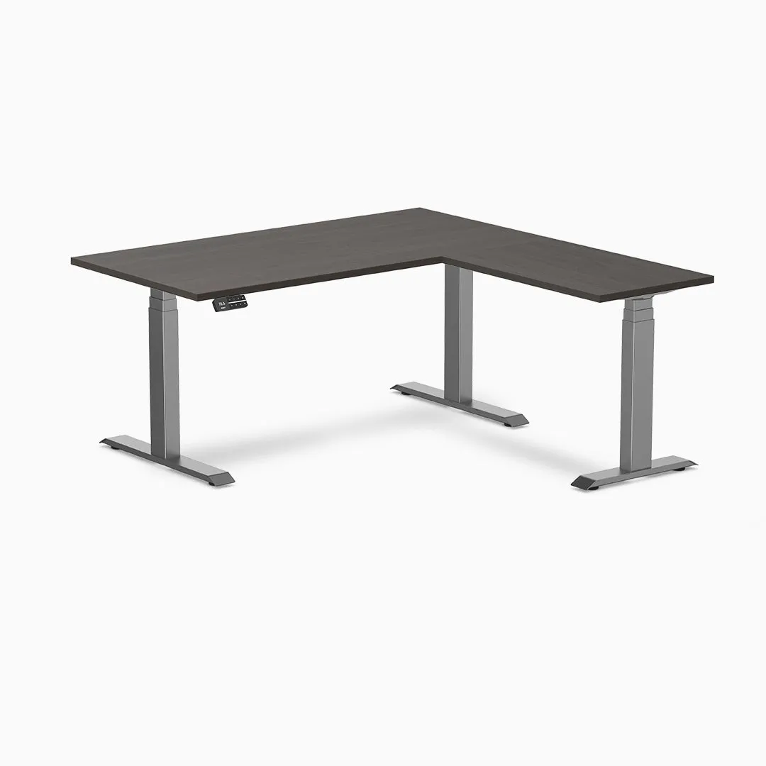 Desky Zero Melamine L-Shape Office Desk