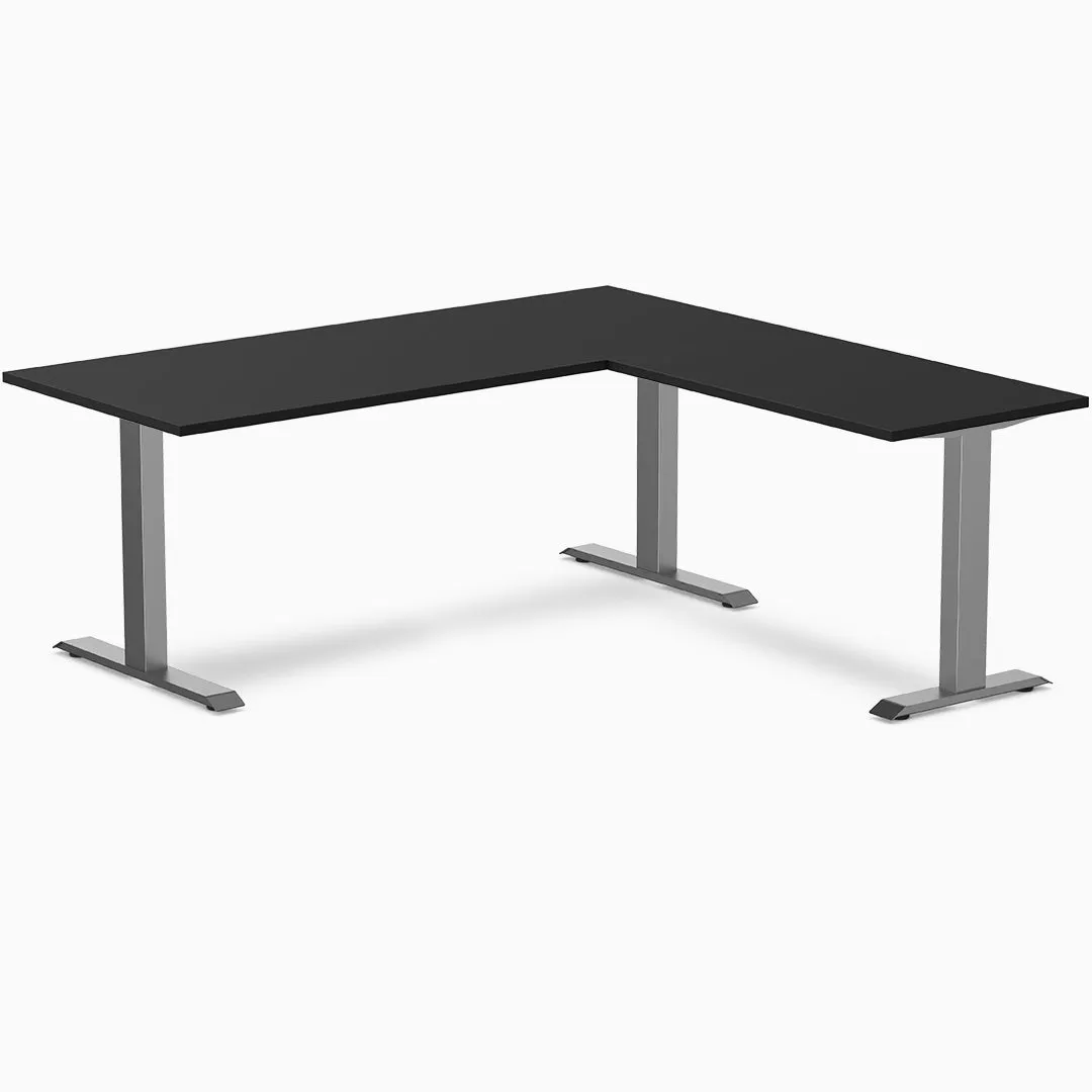 Desky Zero Melamine L-Shape Office Desk