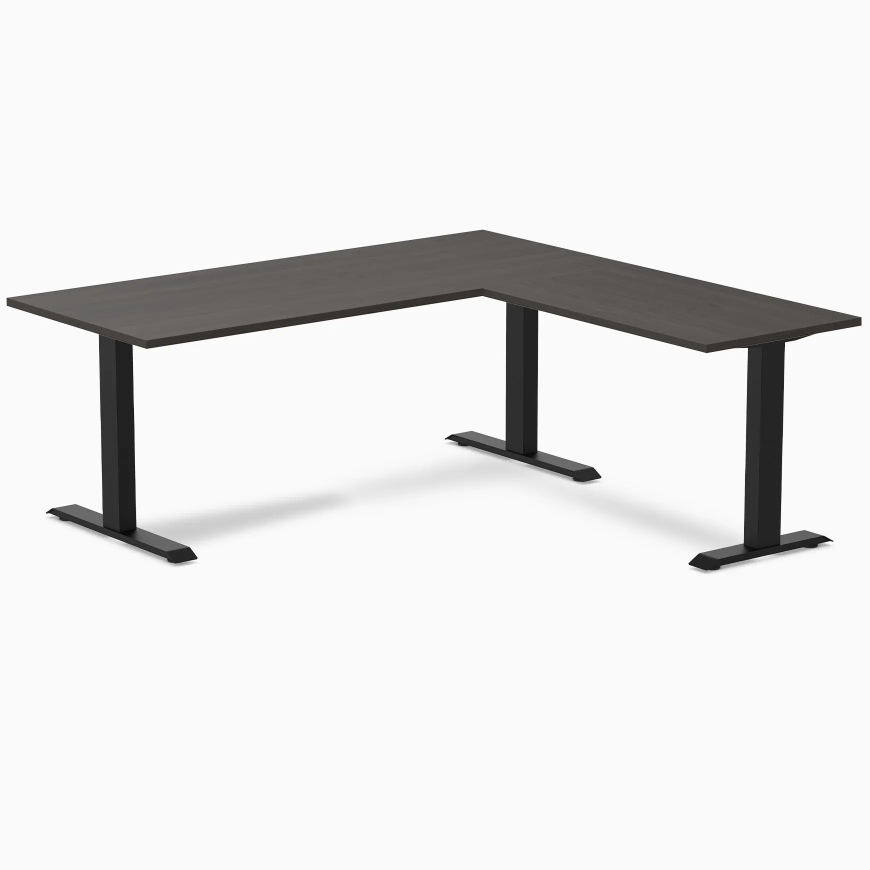 Desky Zero Melamine L-Shape Office Desk