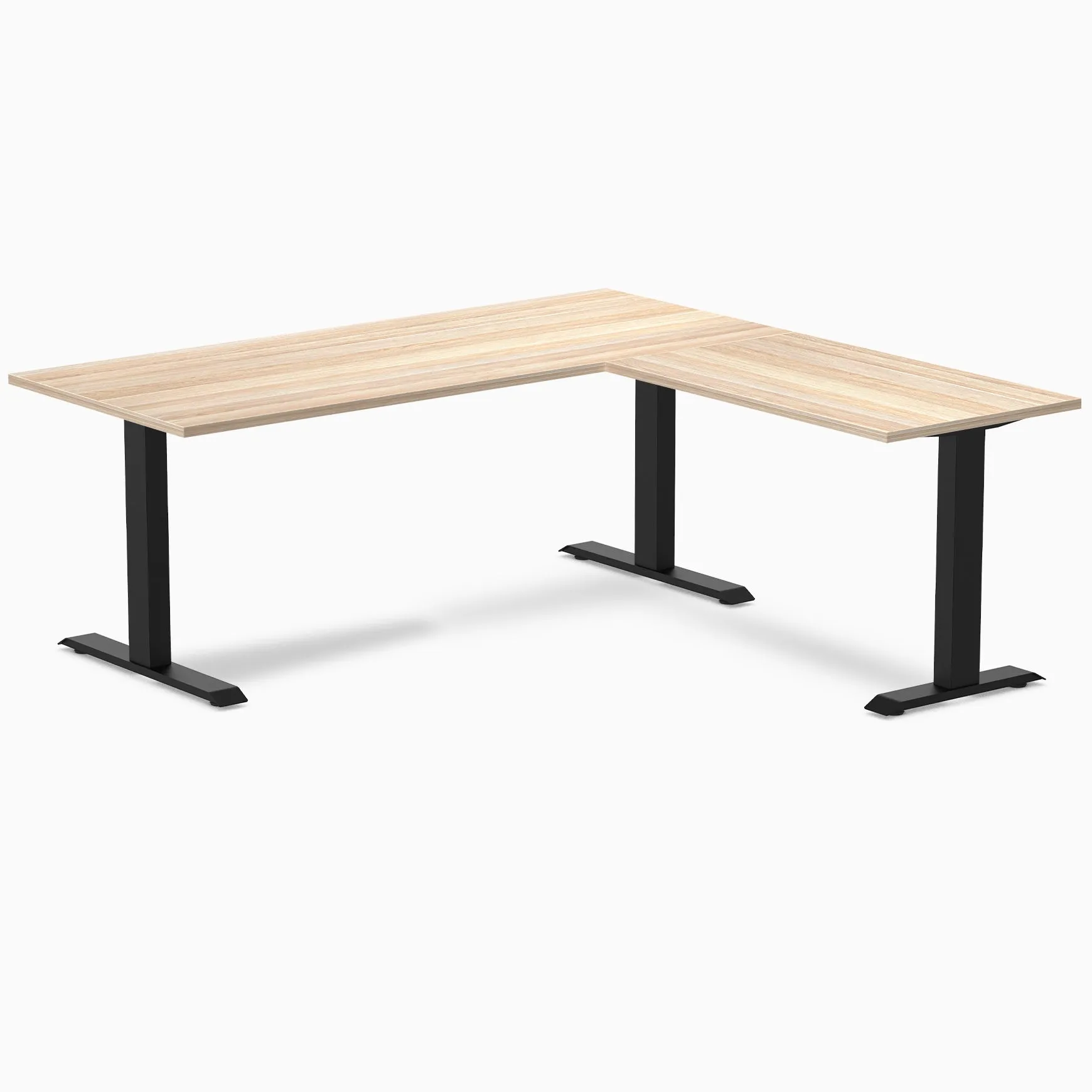 Desky Zero Melamine L-Shape Office Desk