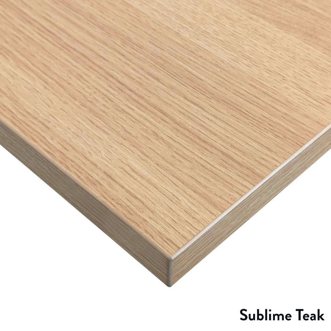Desky Zero Melamine L-Shape Office Desk