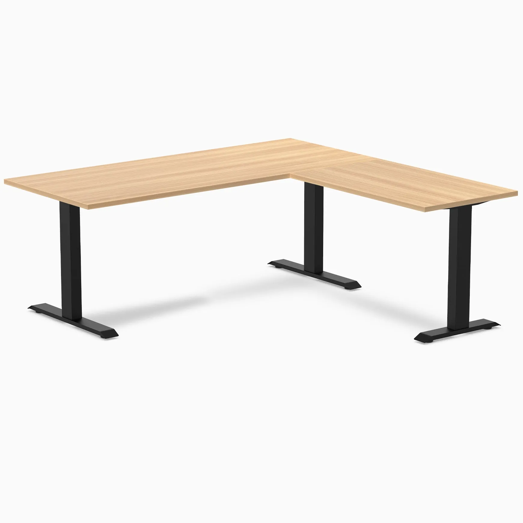 Desky Zero Melamine L-Shape Office Desk