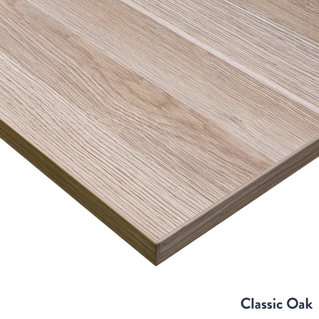Desky Zero Melamine L-Shape Office Desk