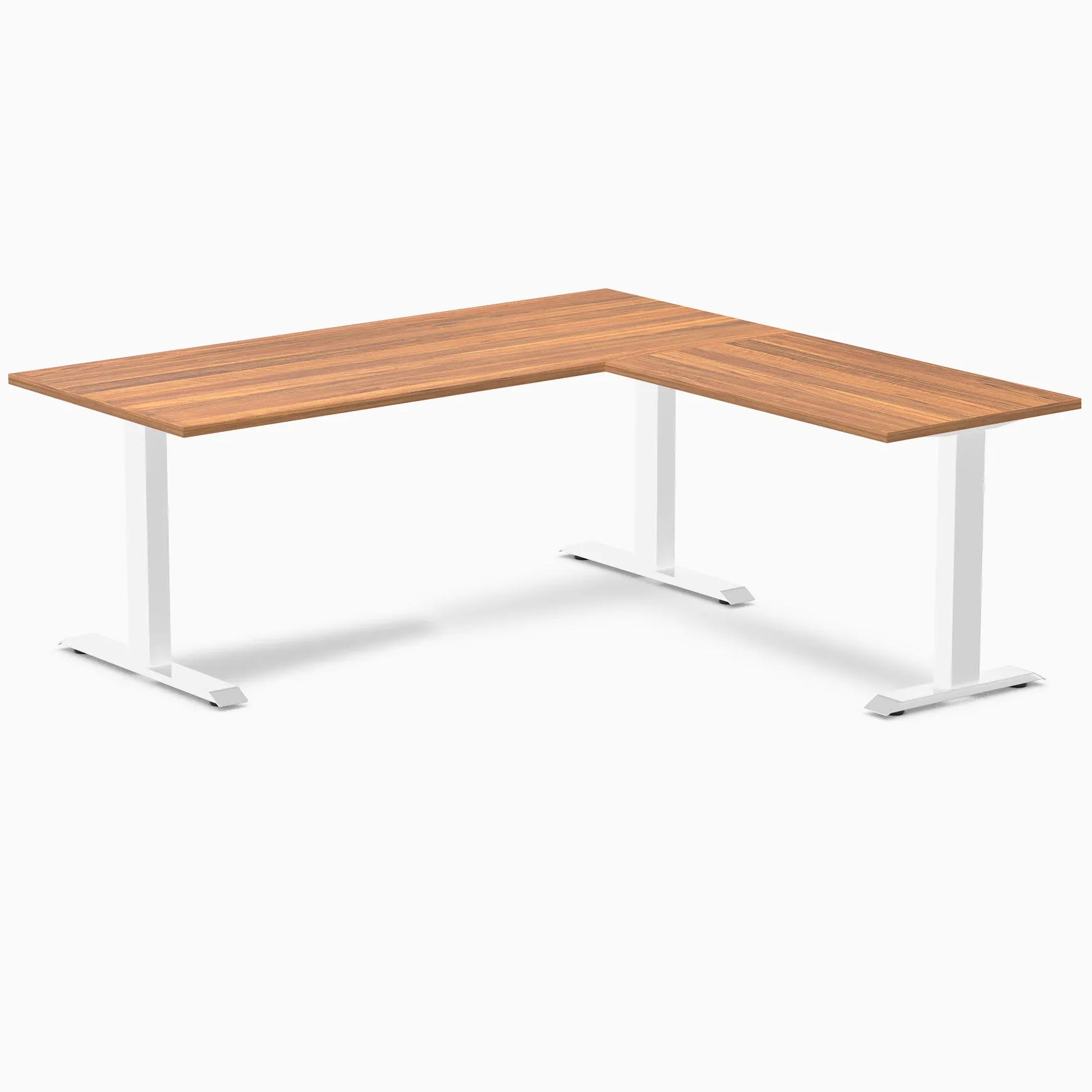 Desky Zero Melamine L-Shape Office Desk