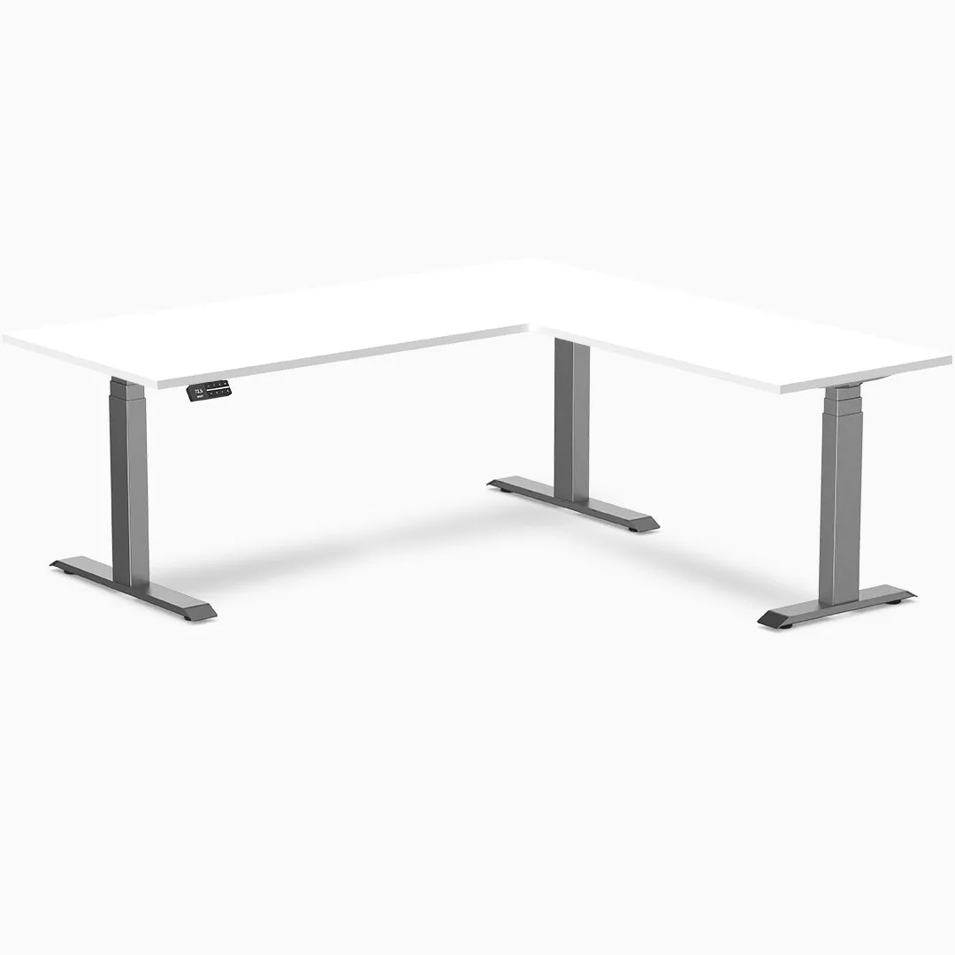 Desky Zero Melamine L-Shape Office Desk