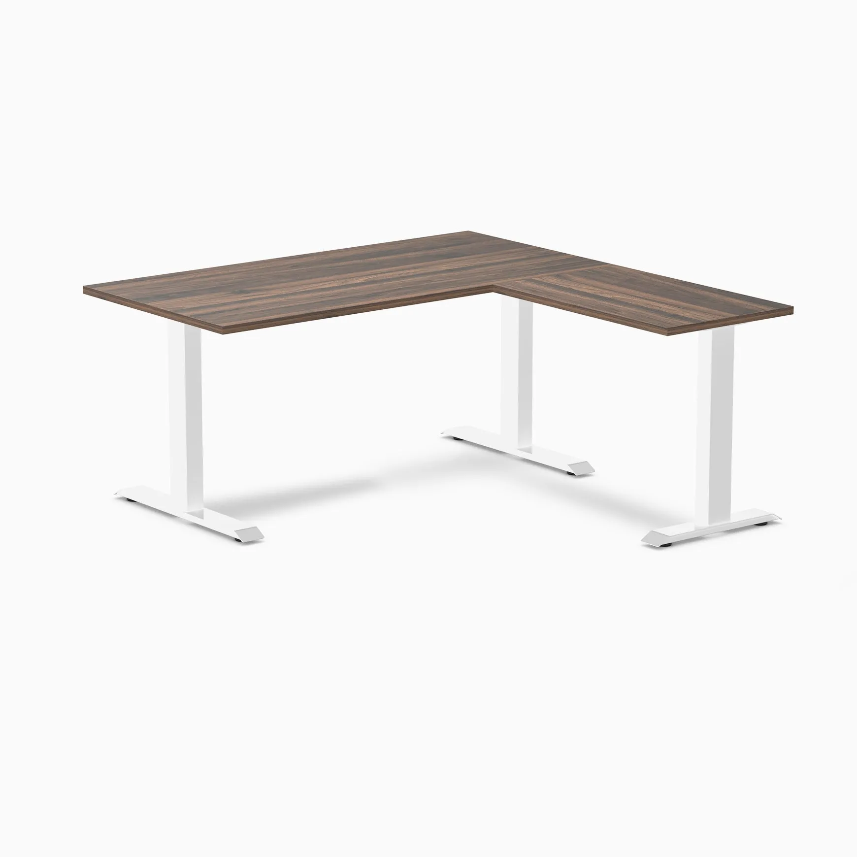 Desky Zero Melamine L-Shape Office Desk