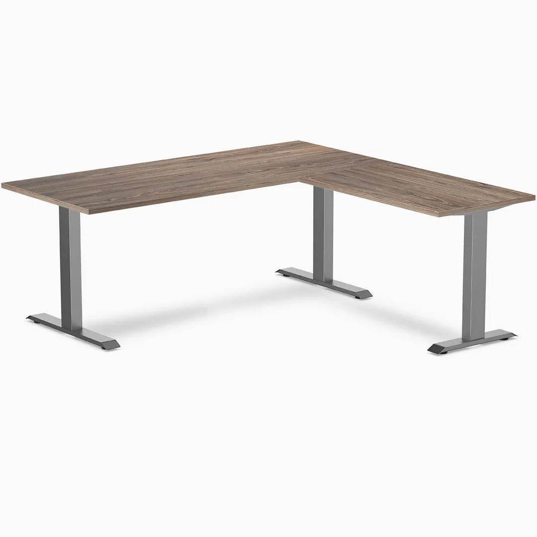 Desky Zero Melamine L-Shape Office Desk