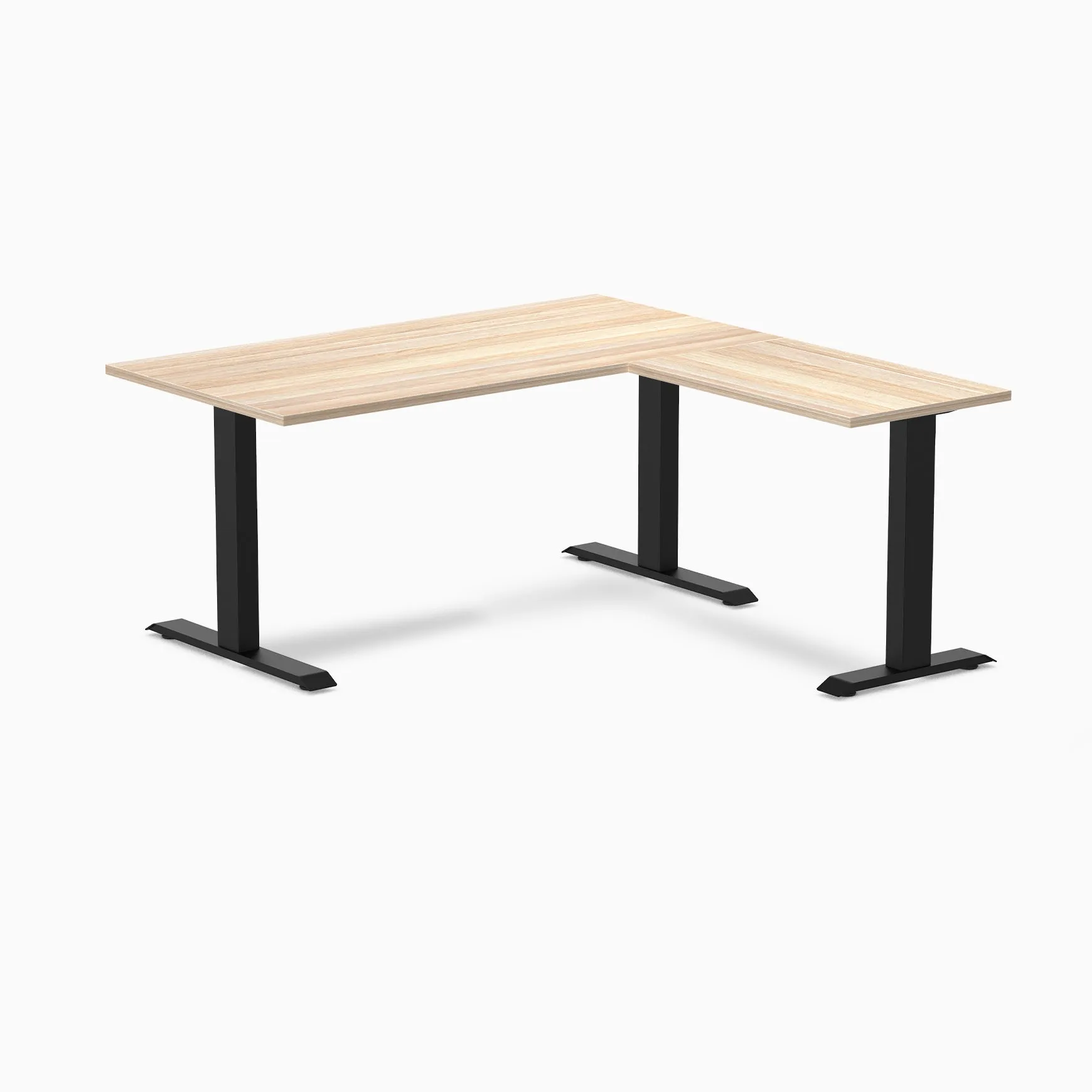 Desky Zero Melamine L-Shape Office Desk