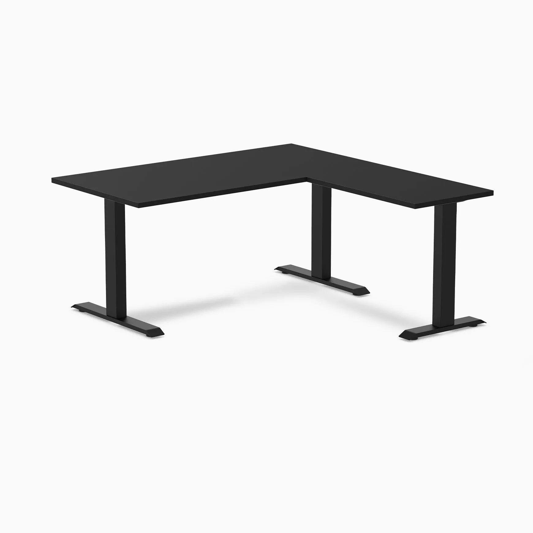Desky Zero Melamine L-Shape Office Desk