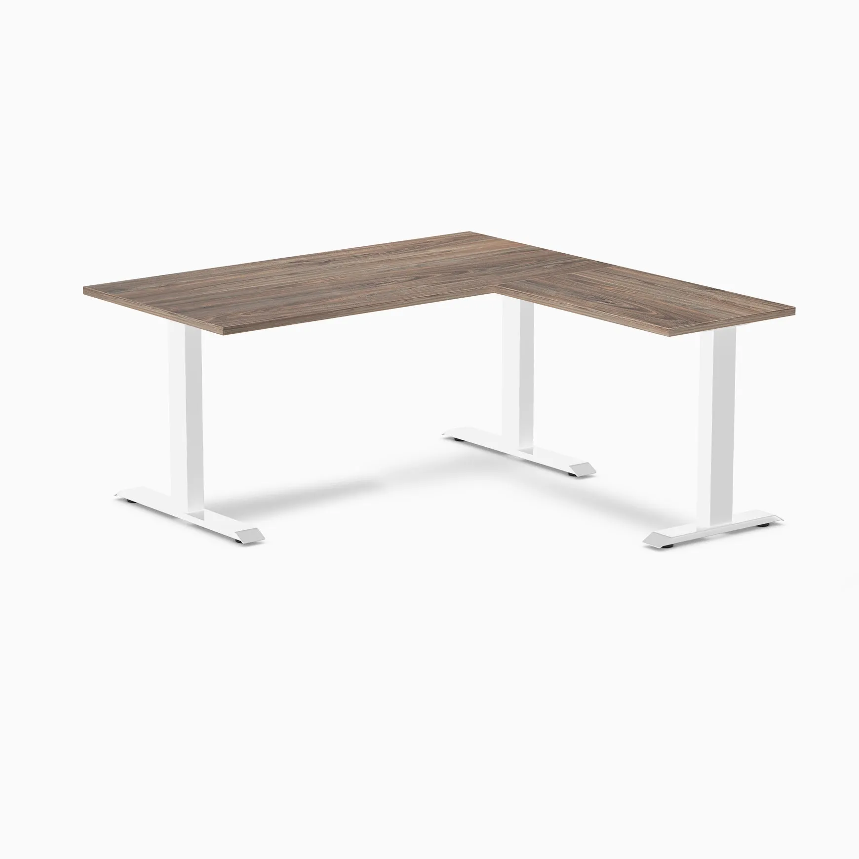 Desky Zero Melamine L-Shape Office Desk