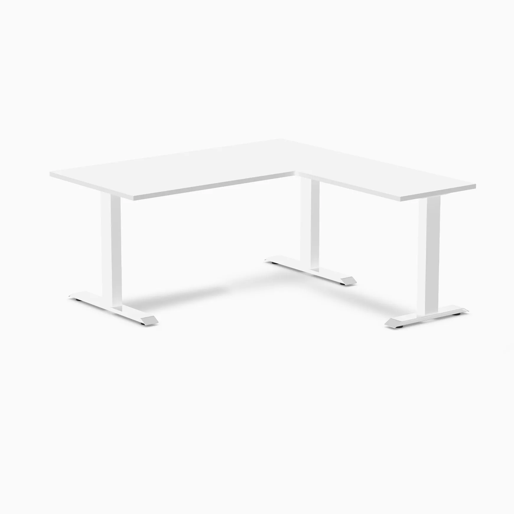 Desky Zero Melamine L-Shape Office Desk