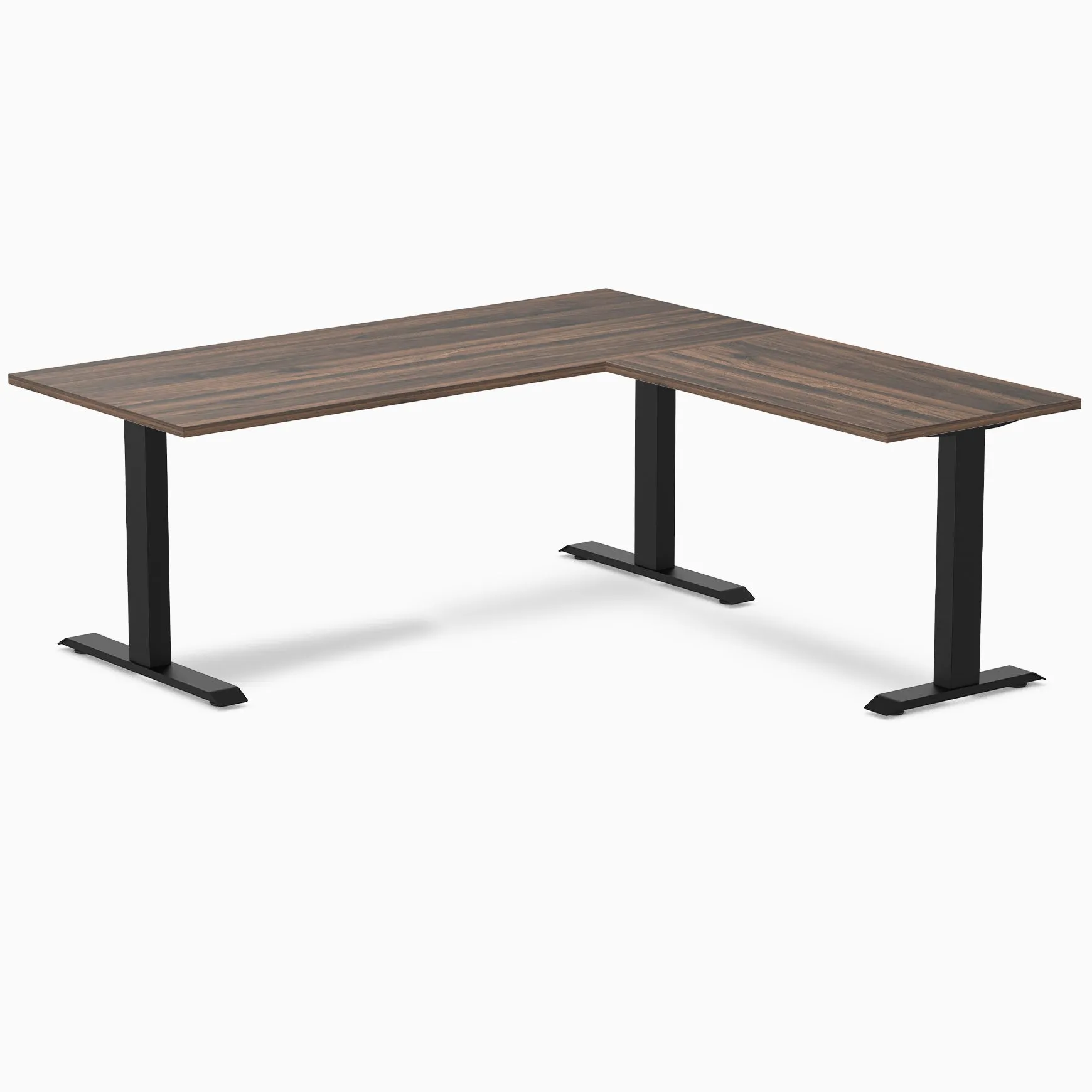 Desky Zero Melamine L-Shape Office Desk