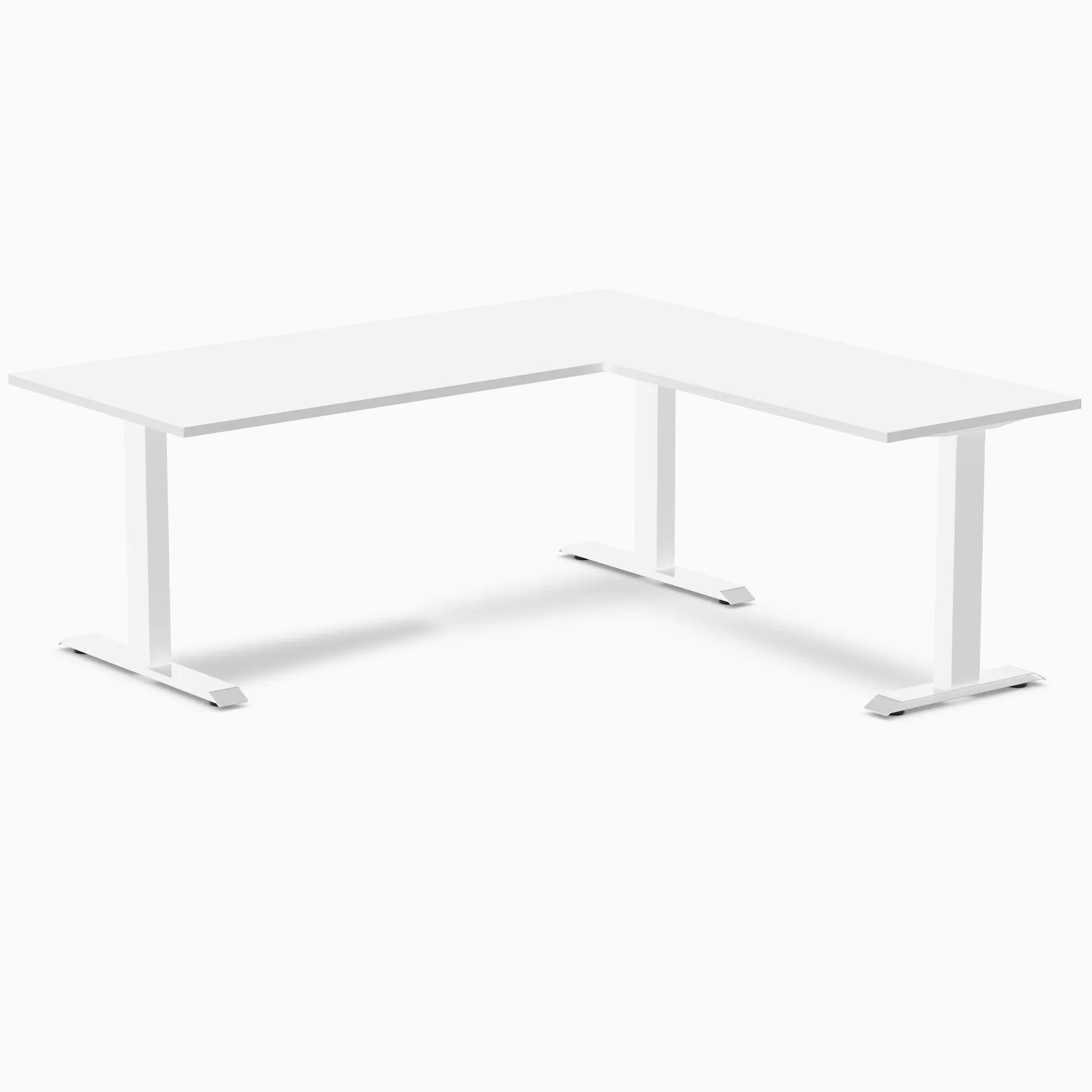 Desky Zero Melamine L-Shape Office Desk