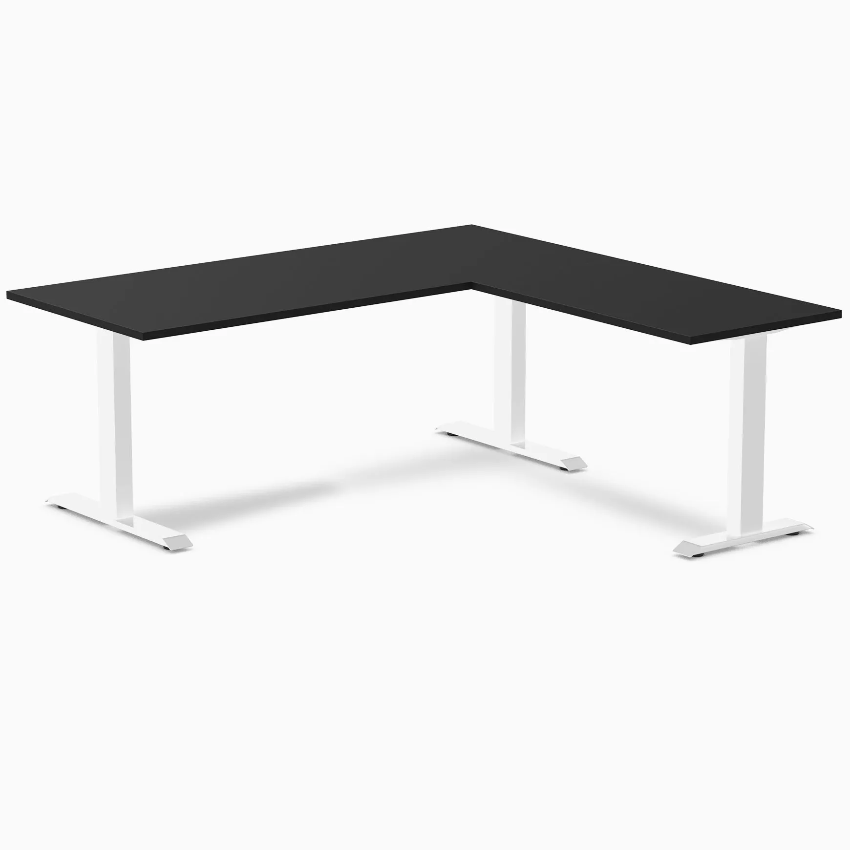 Desky Zero Melamine L-Shape Office Desk