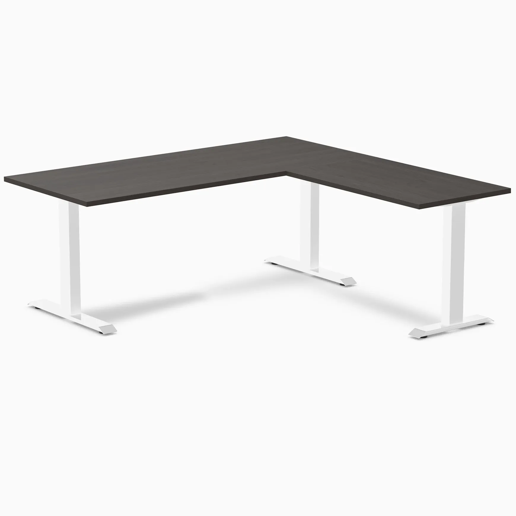 Desky Zero Melamine L-Shape Office Desk