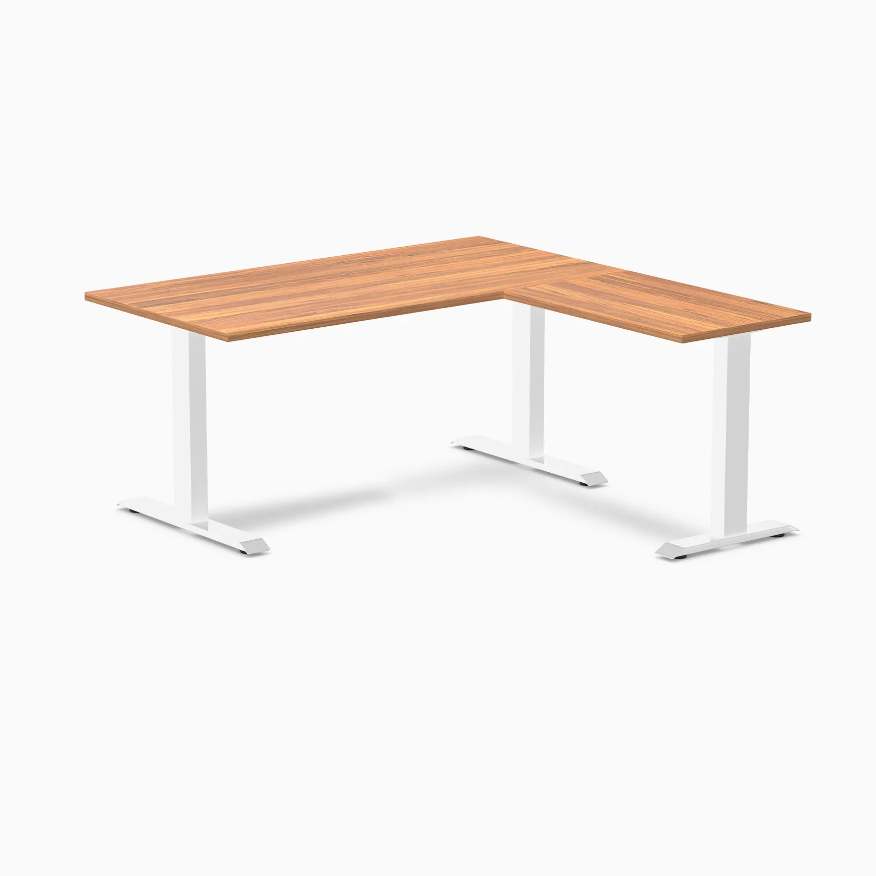 Desky Zero Melamine L-Shape Office Desk