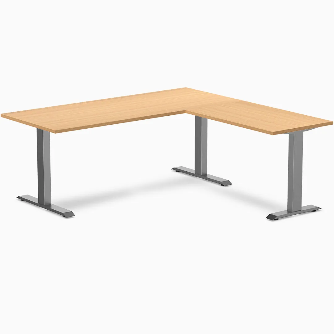 Desky Zero Melamine L-Shape Office Desk