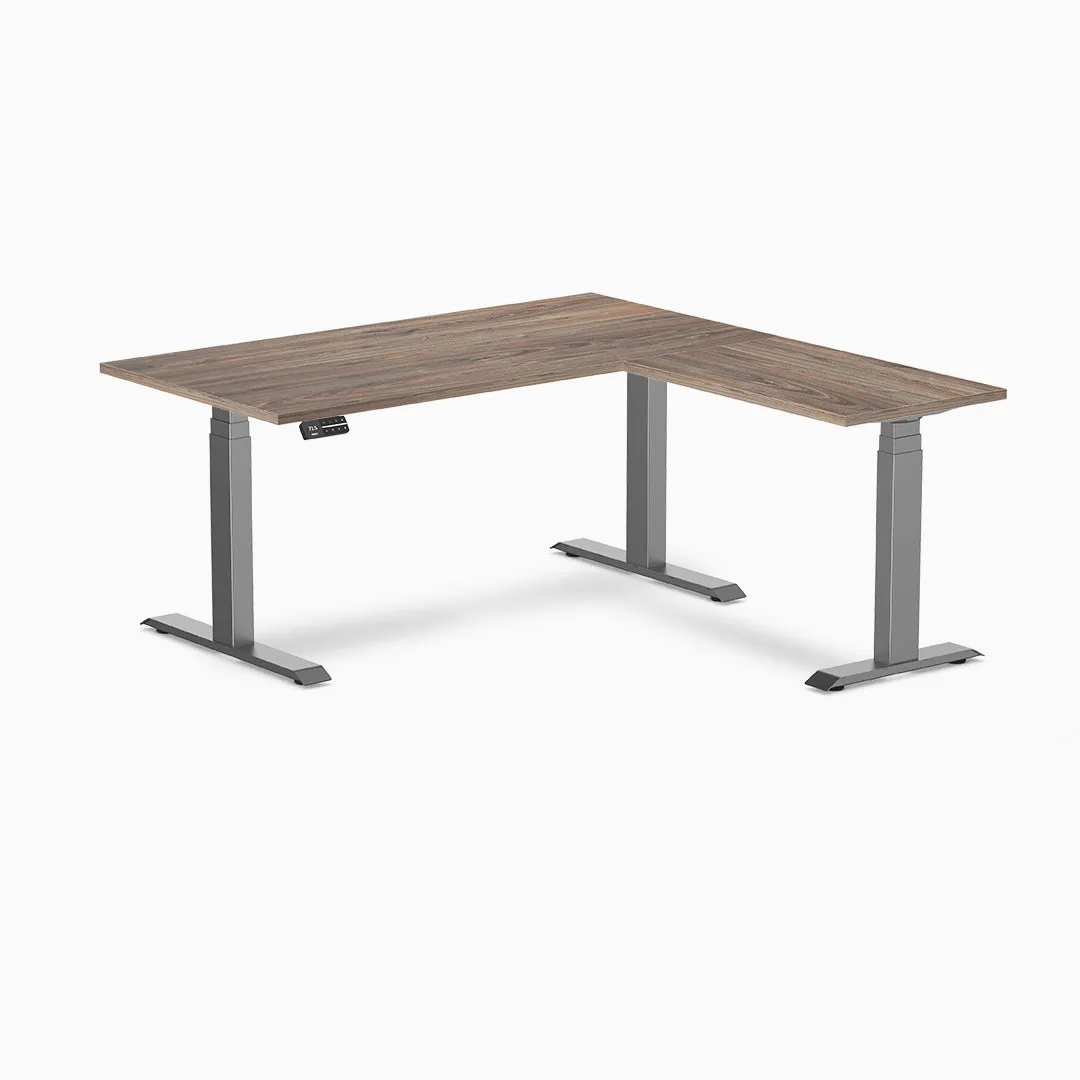 Desky Zero Melamine L-Shape Office Desk