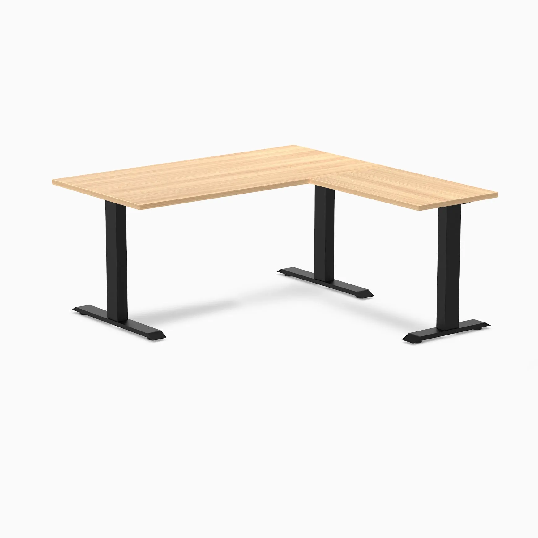 Desky Zero Melamine L-Shape Office Desk