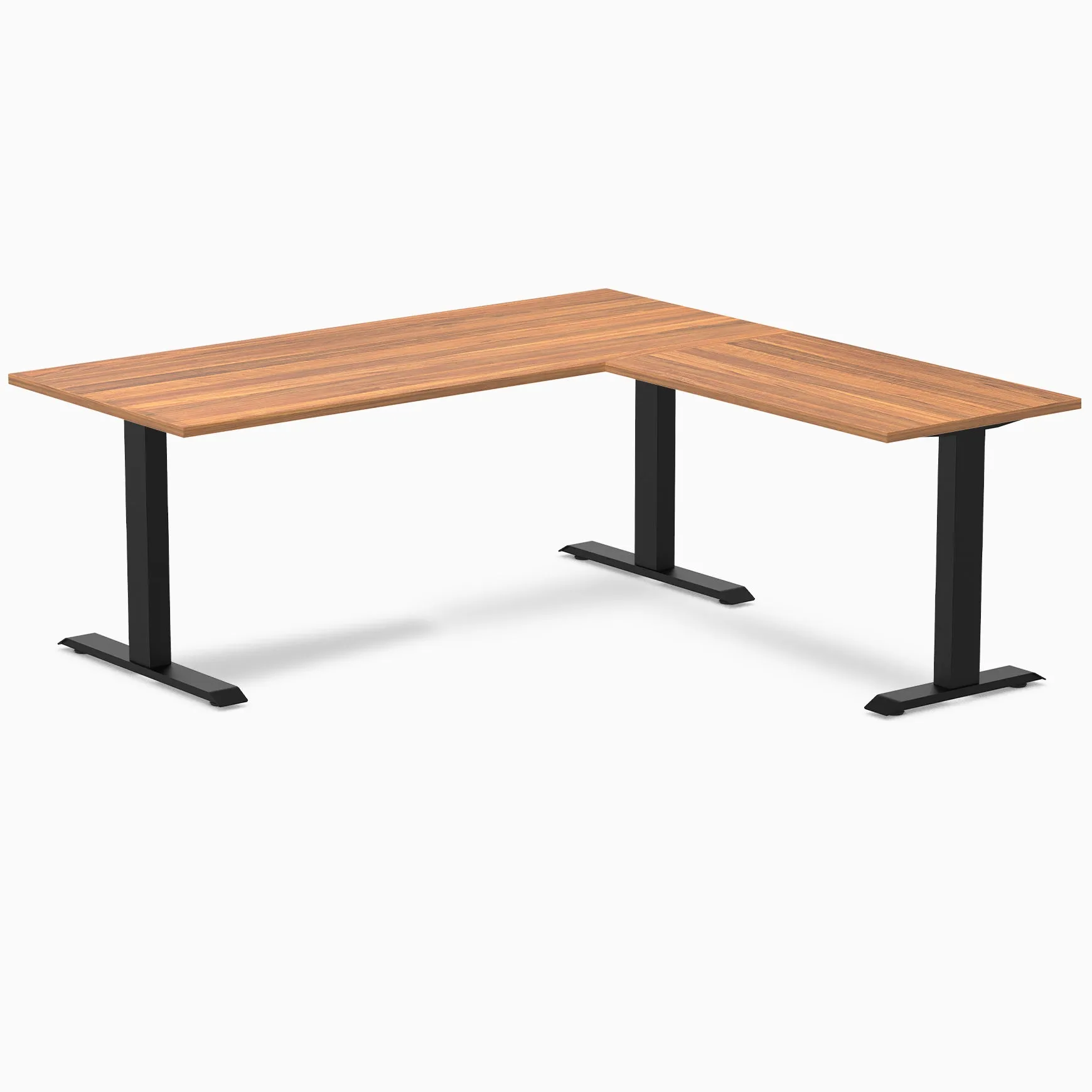 Desky Zero Melamine L-Shape Office Desk