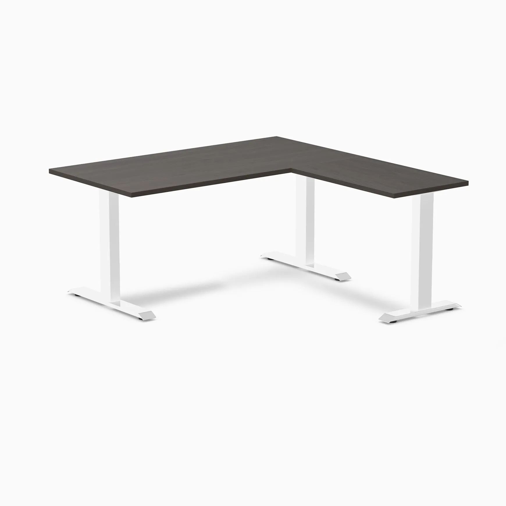 Desky Zero Melamine L-Shape Office Desk