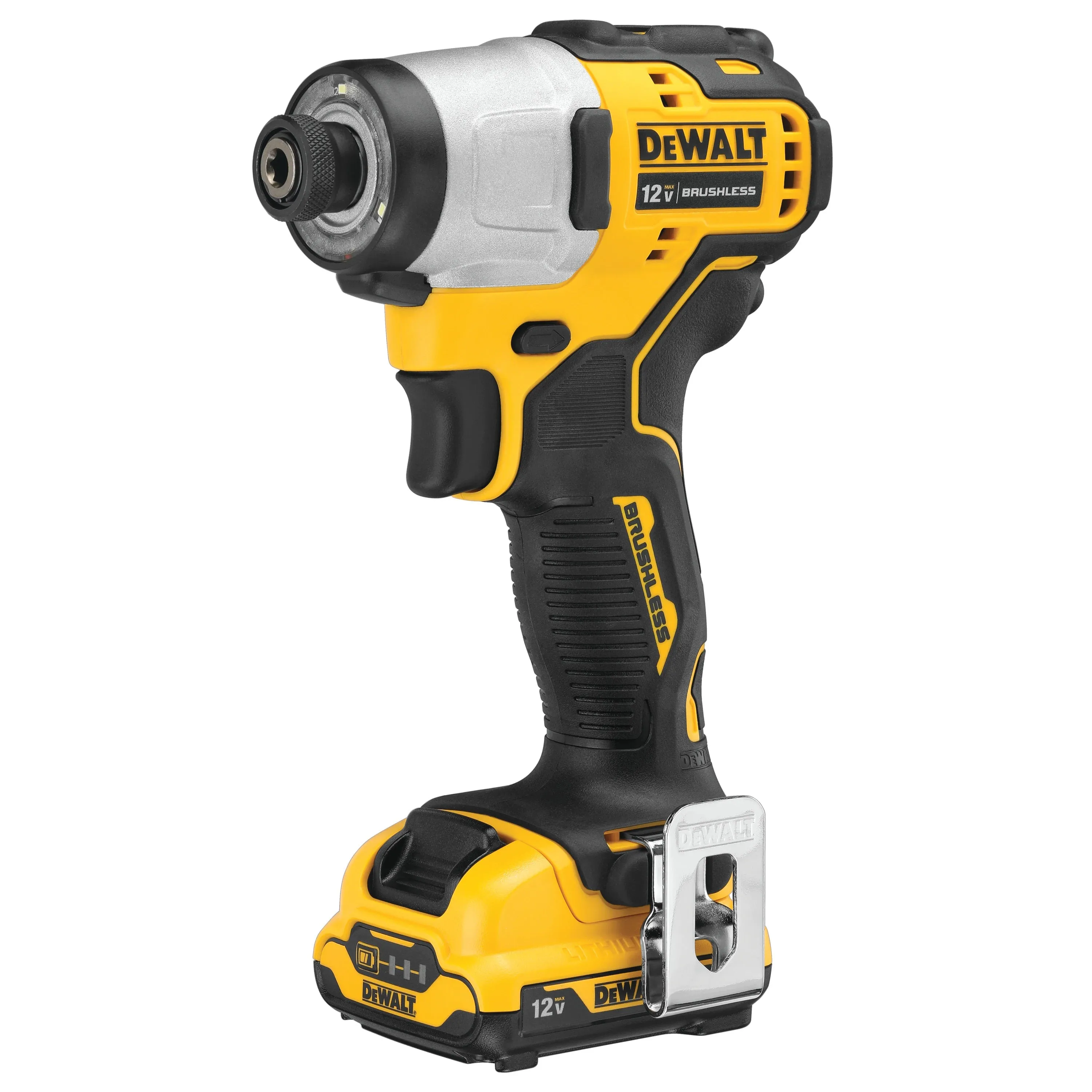 DEWALT DCF801D2 12V XR Brushless Sub-Compact Impact Driver - 2x 2Ah